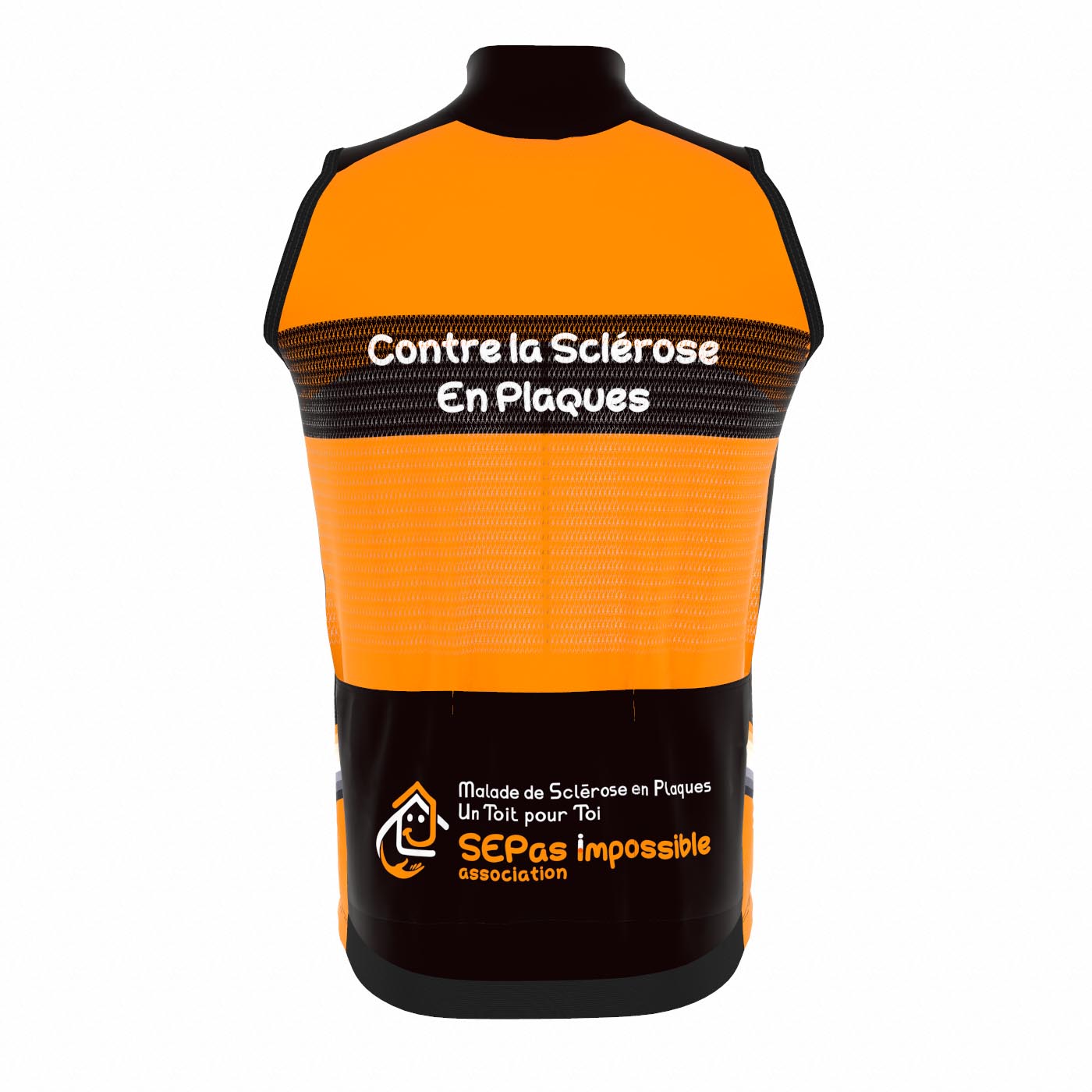 Gilet coupe vent avec col
